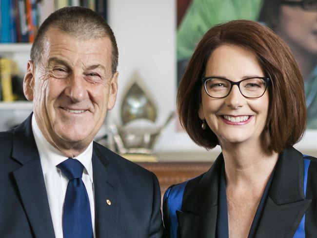 Julia Gillard has been announced as the new chairperson of Beyond Blue. With current chairman Jeff Kennett.