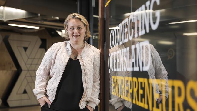 Queensland's new Chief Entrepreneur Leanne Kemp. Pic Mark Cranitch.