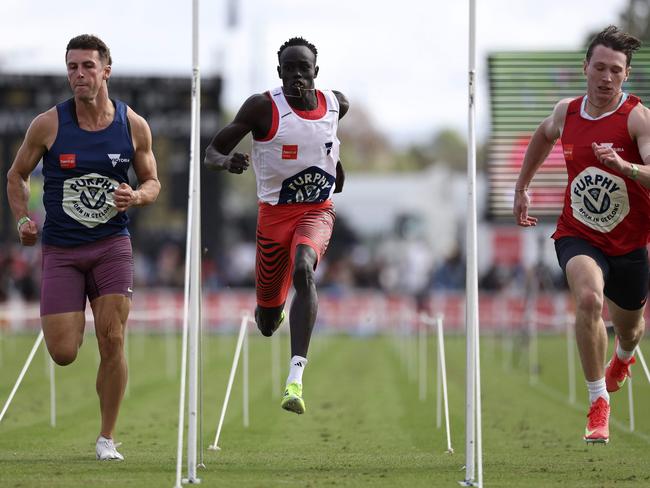 Gout (C) loved his Stowell Gift experience. Martin KEEP / AFP