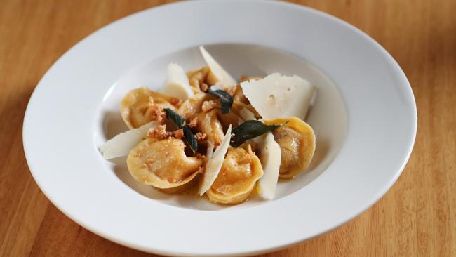 Pumpkin tortelli at Giro D’Italia. Picture: Rebecca Michael