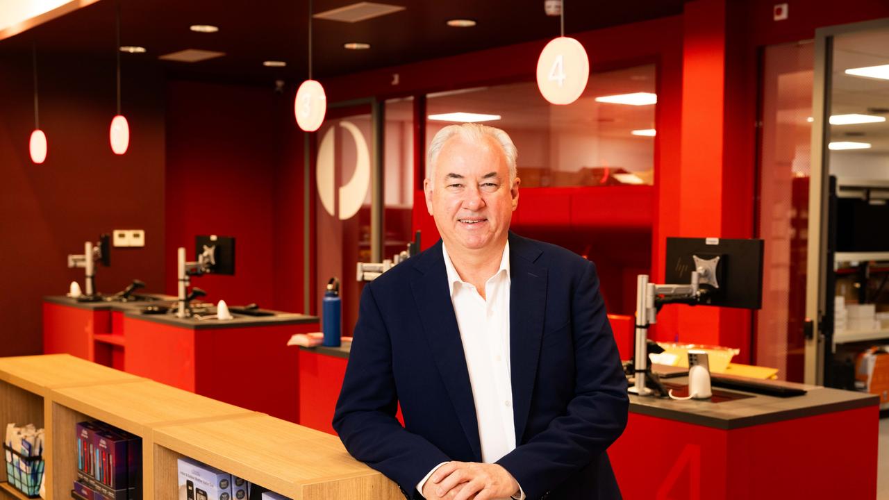 Australia Post CEO Paul Graham inside its newly refurbished and designed community hub at the post office in Orange, NSW. Picture: Supplied