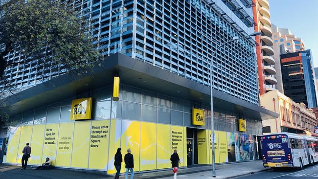 The RAA building on Hindmarsh Sq, Adelaide. Picture supplied