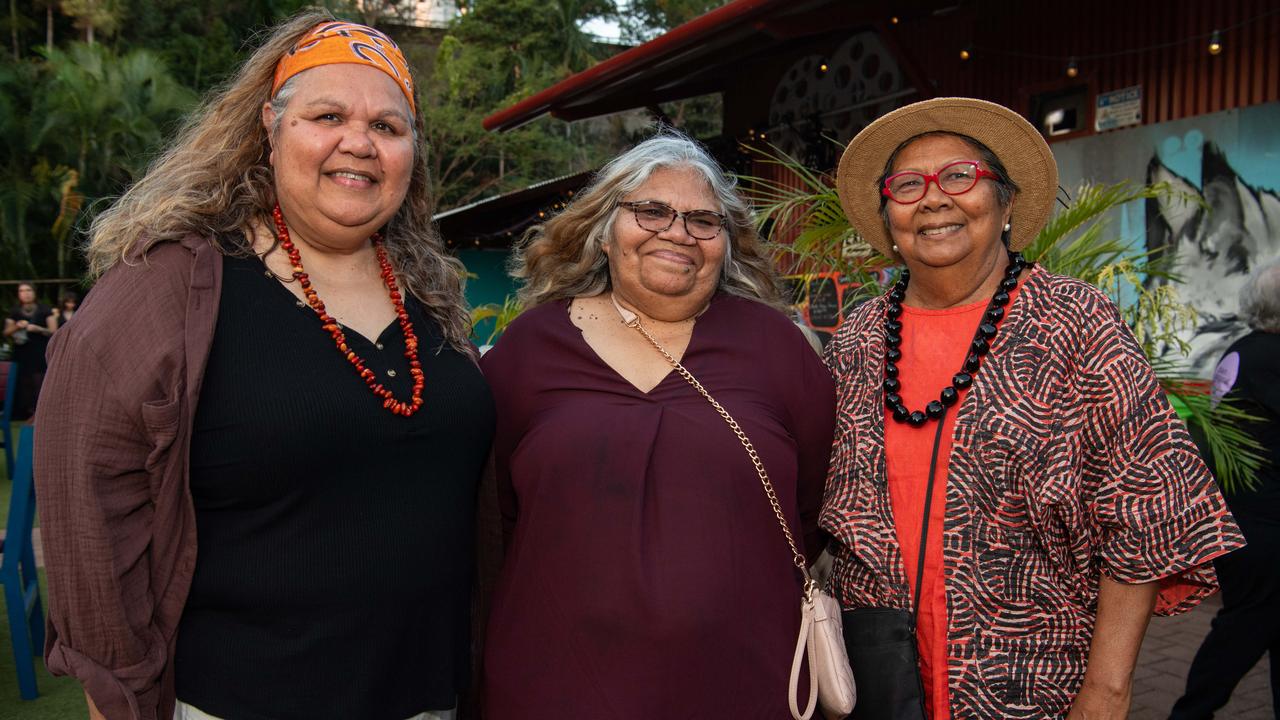 Lavene Ngatokorure, Patrica Fatt and Lynette Yu-Mackay at the 2024 National Indigenous Fashion Awards (NIFA). Picture: Pema Tamang Pakhrin