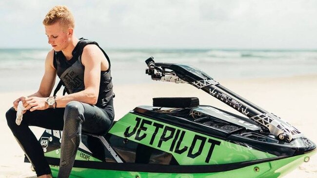 Competitive jetski rider and apprentice marine mechanic Tom Aiken. Picture: Facebook