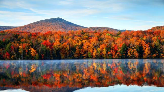 Autumn leaves in Vermont, New England, is next on the cruising agenda for Whelan.