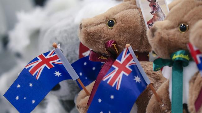 BRISBANE, AUSTRALIA - NewsWire Photos - JANUARY 10, 2025: A generic photo of Australia Day merchandise in Brisbane.Picture: NewsWire / Glenn Campbell