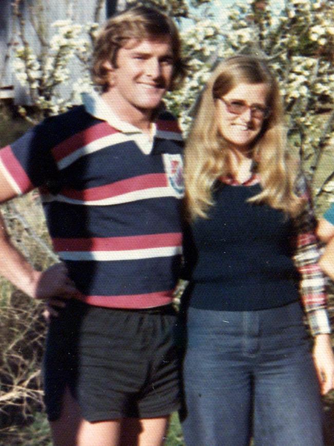 Chris and Lyn Dawson in 1974.