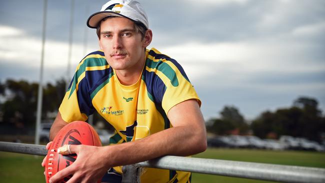 Jackson Lee is one of Woodville-West Torrens' AFL draft hopefuls. Picture: Tom Huntley