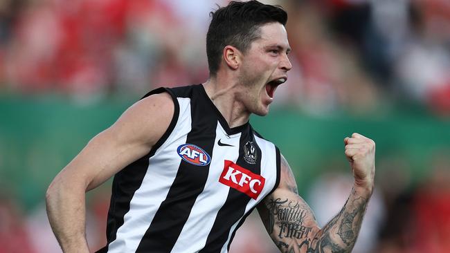 Jack Crisp is coming off one of his best years as a Magpie. Picture: Michael Klein