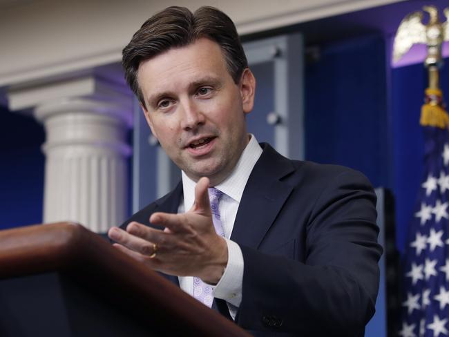 White House press secretary Josh Earnest. Picture: AP Photo/Carolyn Kaster