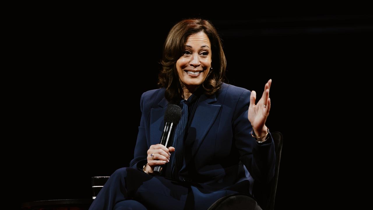 Former US Vice President and Democratic nominee Kamala Harris attends the 2025 AREC Convention at the Gold Coast Convention and Exhibition Centre on Sunday. Picture: NewsWire / Social Focus