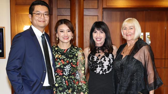 Alan Ren, Connie Kang, Cathy Zeiger and Lyndall Williams attend the Cairns RSL sub branch annual Thank You For Your Service gala dinner, held at the Pullman International hotel. Picture: Brendan Radke