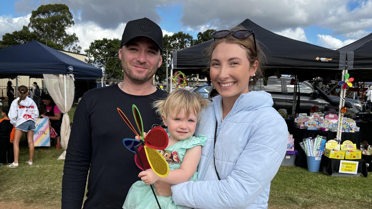 Keiran Smith, Nala Smith and Jessica Kassulke at the Kingaroy Show on Saturday, May 3 2025.