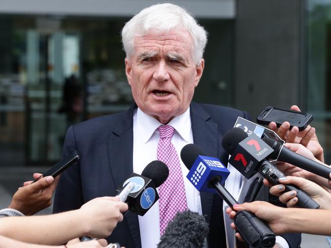 Lawyer Terry O'Gorman representing accused Gold Coast killer Gable Tostee, leaving Brisbane Supreme Court, Brisbane. Photographer: Liam Kidston.