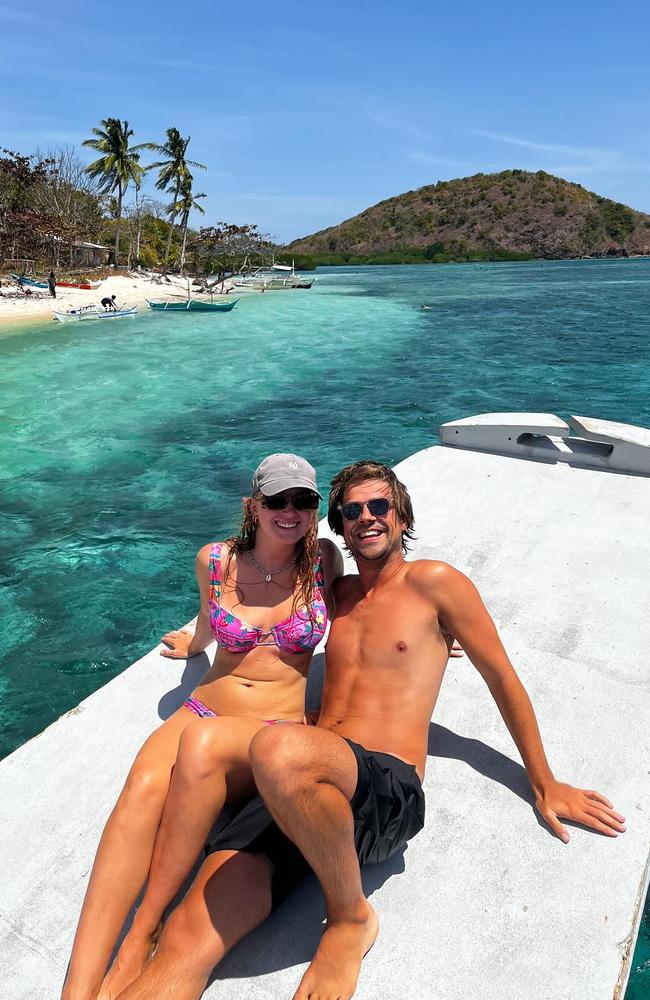 The pair have been travelling for five months and have visited nine countries so far. Picture: Instagram/ brittandmitchworldwide