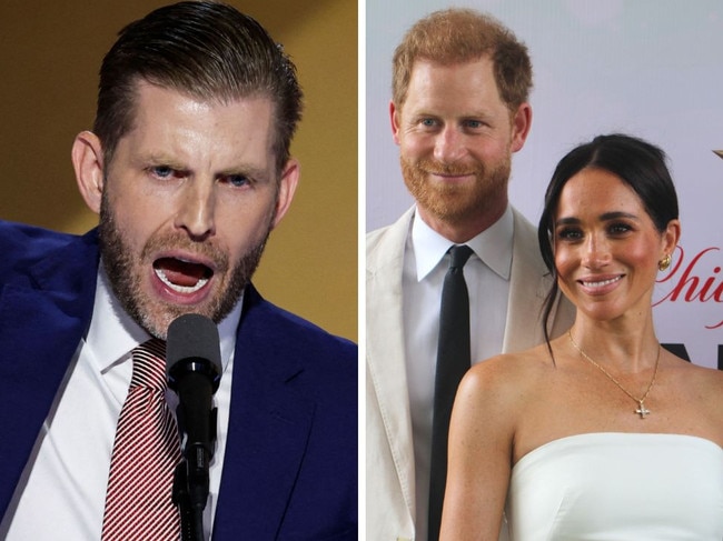 Eric Trump has had a dig at Prince Harry and Meghan Markle.