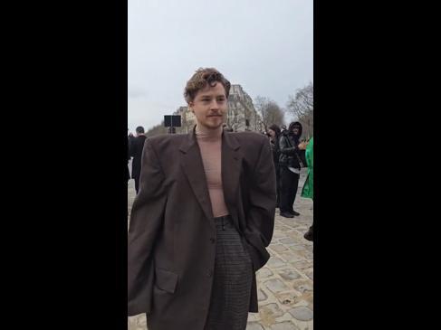 Cole Sprouse spotted at Paris Fashion Week