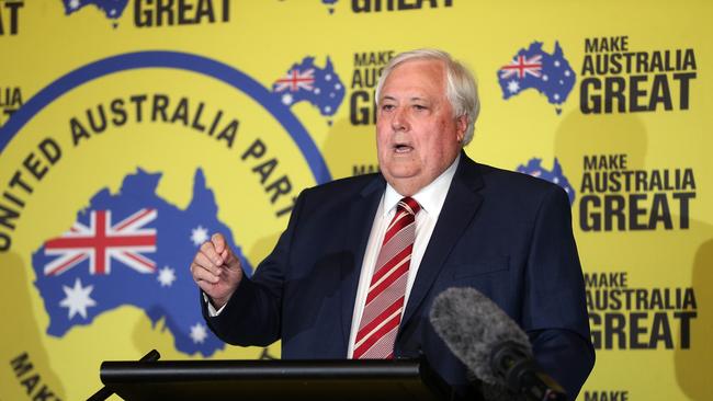 Clive Palmer has announced the United Australia Party will have candidates in the Queensland State Election on October 31, but will they nominate to run in Gladstone? Picture by Richard Gosling.