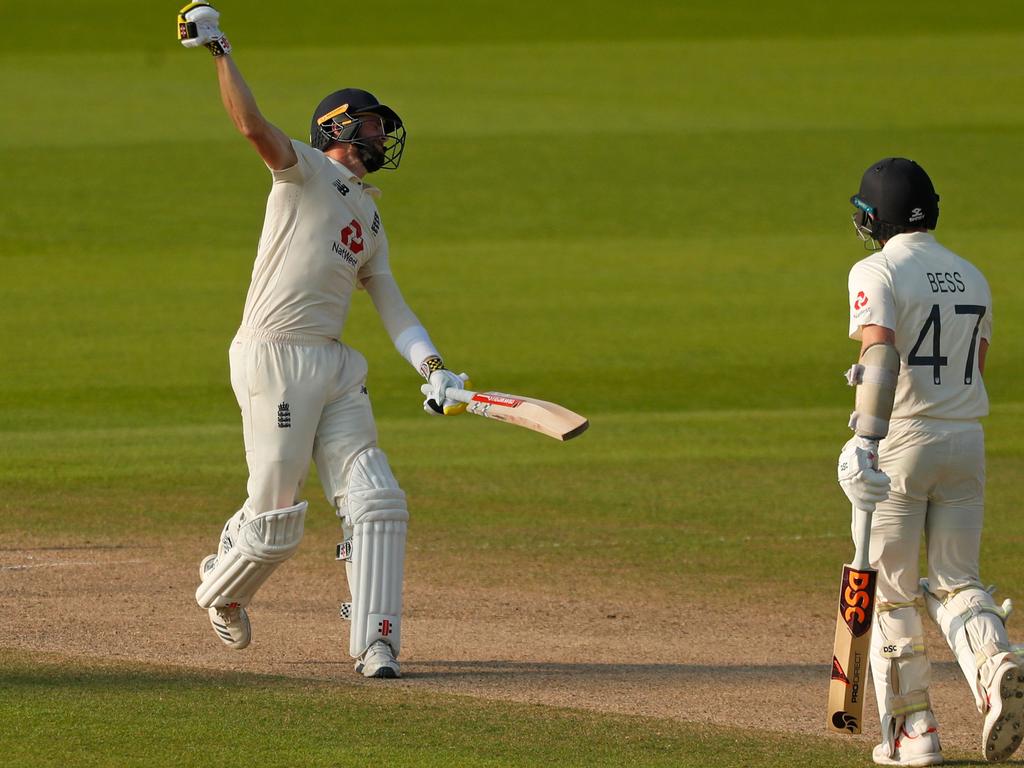 Chris Woakes (L) was the hero.