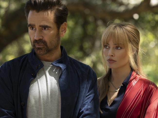 Margot Robbie and Colin Farrell in first look images from their film, A Big Bold Beautiful Journey. Picture: Supplied