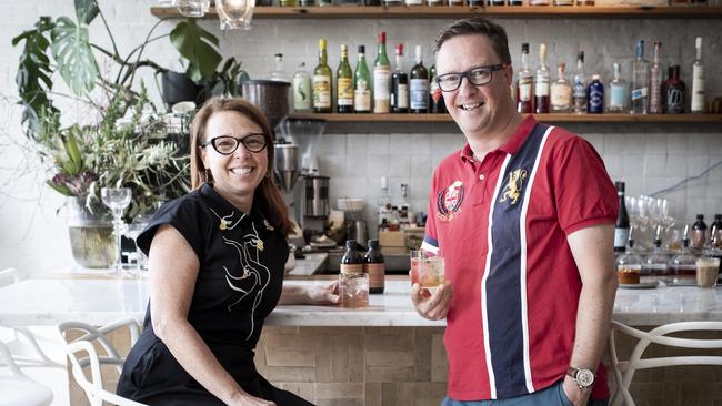 Dina and Andrew Gregson, owners of Tasmanian Tonic Company. Picture: LUKE BOWDEN