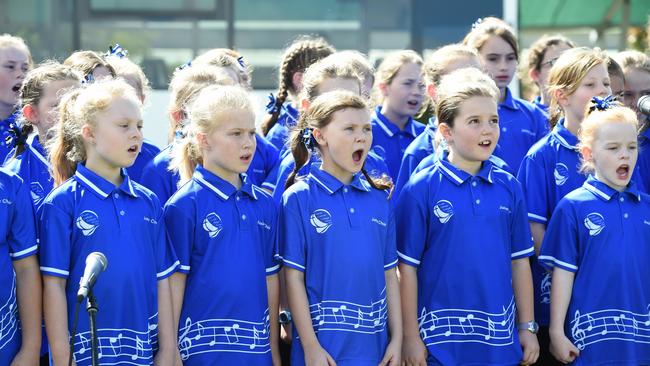 The Youth Choir from Xavier Catholic College, where a Year 6 education will cost parents $3063.