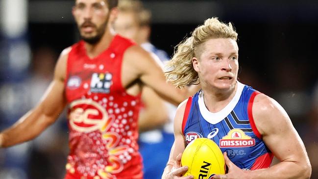 Bulldog Cody Weightman is in the spotlight again. Photo by Michael Willson/AFL Photos via Getty Images