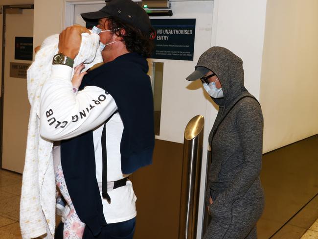 Orlando Bloom and Katy Perry pictured on arrival into Sydney. Picture: Matrix Media Group