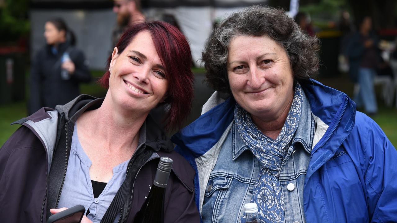 Sandy Ross and Althea Bignell at Day 2 of Launceston's Festivale 2023. Picture: Alex Treacy