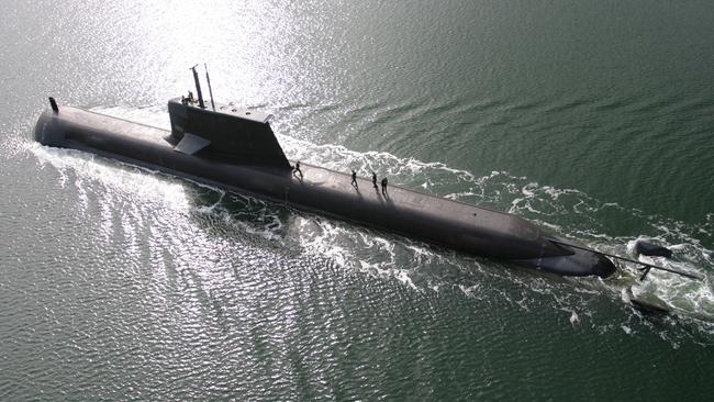 Australia’s current Collins Class submarine. Picture: Michael Mullen/ASC