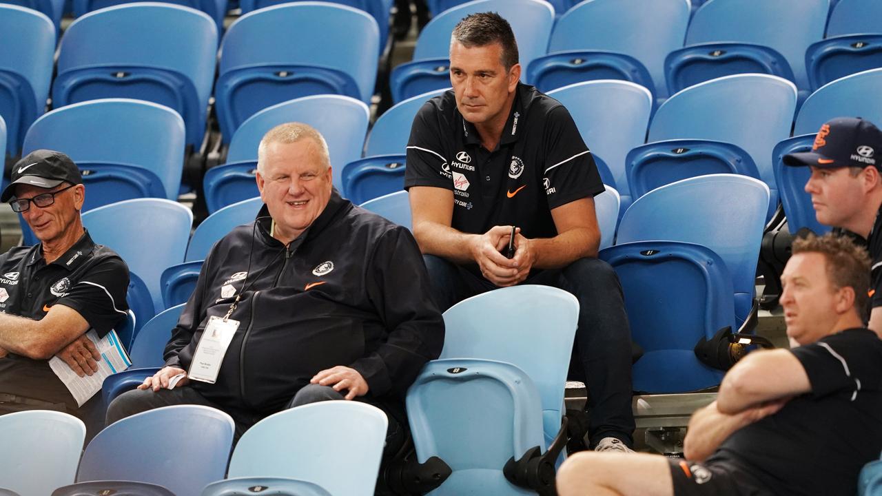 AFL clubs, including Carlton, spoke to AFL Draft prospects at the Draft Combine. (AAP Image/Michael Dodge)