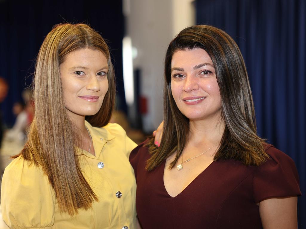 Emma Snowdon and Irma Smith at Storyfest – Boost Your Business – luncheon at Bond University. Picture, Portia Large.