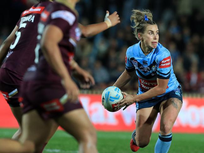 Sam Bremner in action during the women’s State of Origin at North Sydney Oval. Pic: Adam Head