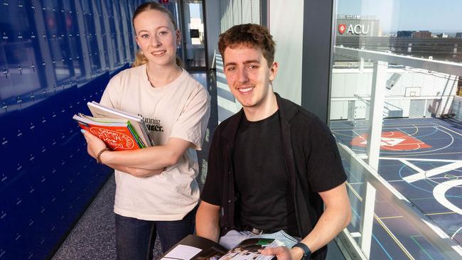 Clyde Todd and his friend Cameron Crawford will begin their tertiary studies in 2025. Picture: Mark Stewart