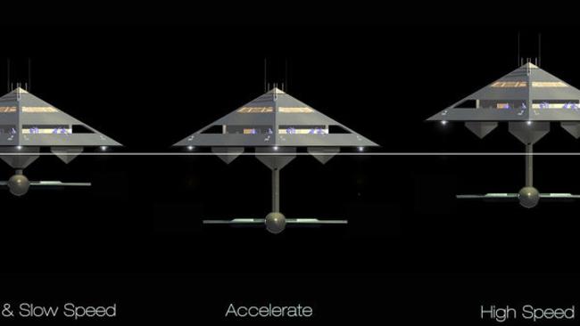 How the yacht would ‘fly’. Picture: Jonathan Schwinge/Eyelevel UK