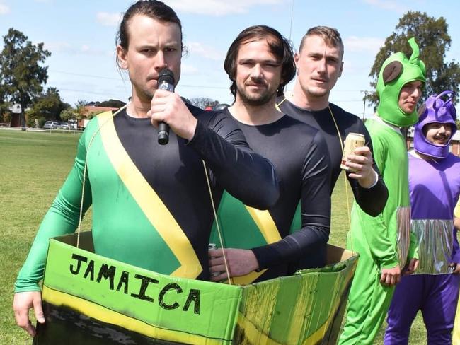 Seaton Ramblers players as Cool Runnings characters. Picture: Seaton Ramblers Football Club