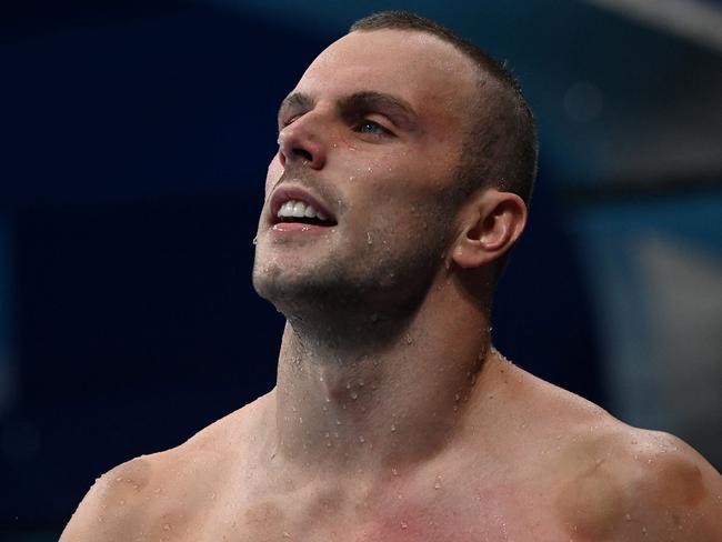 Men’s 100m freestyle silver medallist Kyle Chalmers has been overlooked for Australia’s 4x100m mixed medley relay team. Picture: AFP