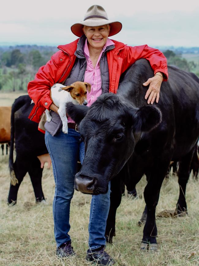 Ingrid Green says animal benefits of looking after the land include a decline in parasites due to rotational grazing and rest time. Picture: Madeleine Stuchbery