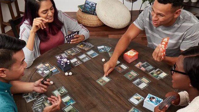 A game of Magic: The Gathering at a home table. Picture: Wizards of the Coast