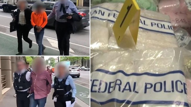 Two men were jailed over a 2019 bid to import the biggest shipment of meth in Australian history. Picture: AFP