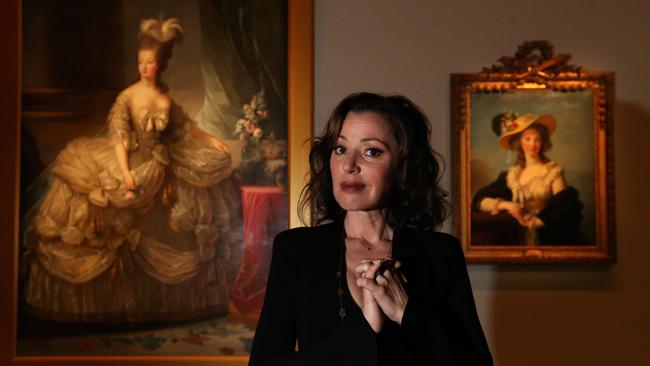 Tina at the National Gallery of Australia in Canberra as ambassador for the Versailles, Treasures from the Palace exhibition.