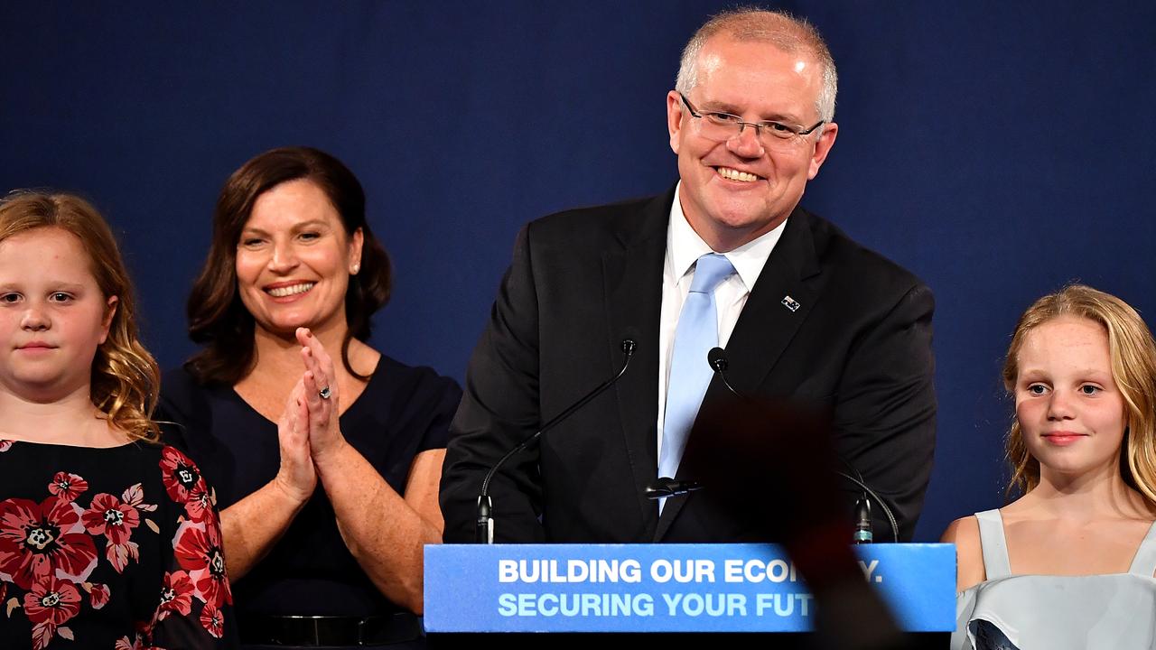 It's unlikely even Scott Morrison expected to be standing as victorious last night. Picture: AAP