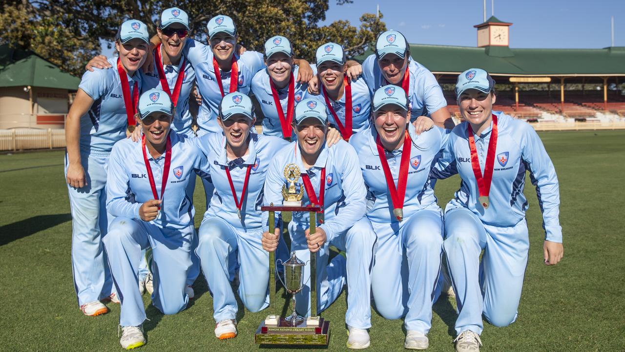 Breakers celebrate their 20th title. Picture: AAP