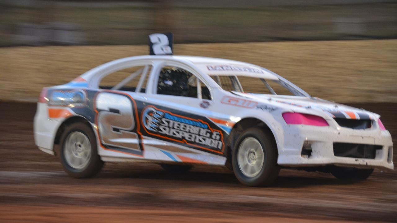 Matt Langton races in the Kingaroy Speedway street stocks heat on Saturday, November 16. (Photo: Jessica McGrath/ South Burnett Times)