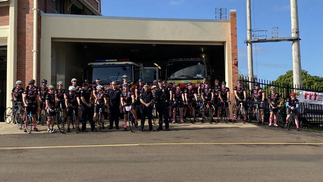 33 bike riders will ride 170 kilometres from Gympie to Brisbane over seven days to raise funds for children's burns research.