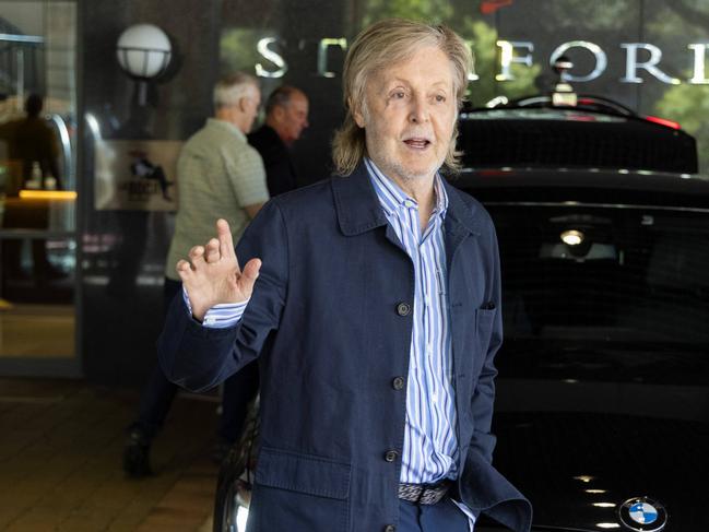 Paul McCartney leaves Stamford Hotel Brisbane, Thursday, November 2, 2023 - Picture: Richard Walker