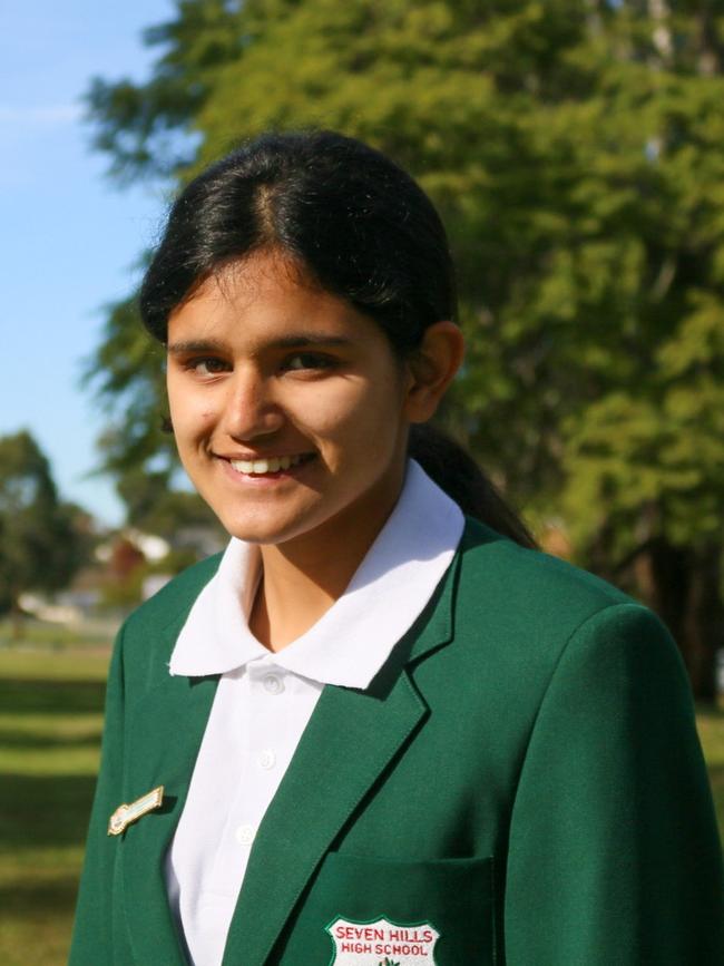 Rihanna Ali, Year 9 – Seven Hills High