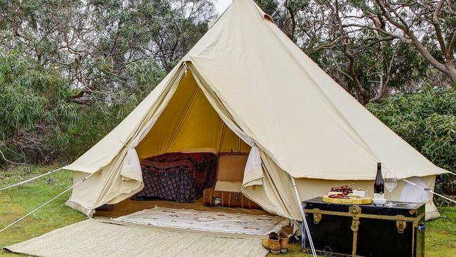 One of Kata &amp; Belle's glamping tents. Picture: Supplied