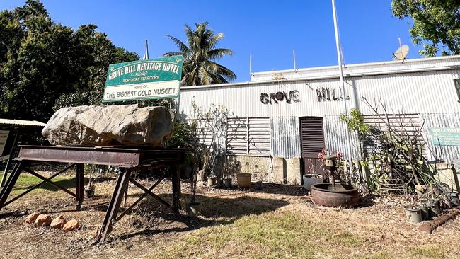 Kate Dinning and her partner visited Grove HIll Historic Hotel - which has been closed for a few years - during a day of exploration in the NT.