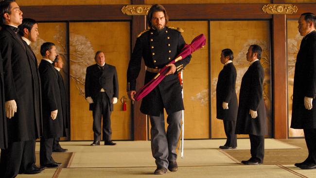 Actor Tom Cruise in a scene from the 2003 film The Last Samurai.